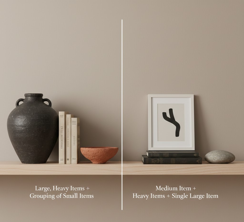 Demonstration of visual weight balance